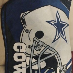 Blue and White Fleece Dallas Cowboys Blanket